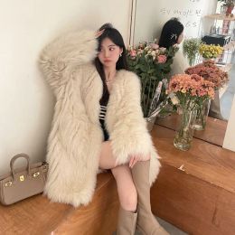 2023 New Fox Fur Double sided Woven Women Winter Long and Young Fur