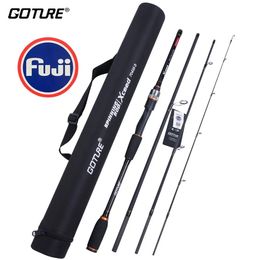 Boat Fishing Rods Goture Xceed II Casting Spinning Rod Japan Fuji Guide Ring 1 98 3 0m Carbon Fibre Ultralight Lure Travel with Case 231017