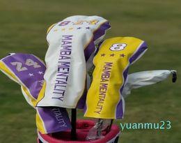 One Piece New Golf Club Mallt Putter Fairway Wood Driver Headcover Mamba Spirit Basketball Number8/24 Spirit Forever Free Shipping