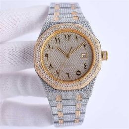 Men/Women Watch Handmade Diamonds Full Of 41mm With Diamond-studded Steel 904L Sapphire Ladies Business Wristwatch Montre de L