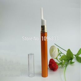 15ML 15G Orange Colour Airless Bottle Pen with Massage Head Cosmetics Eye Serum Essence Lotion Packaging Bottles, 50pcs Ibnom Wfsaa