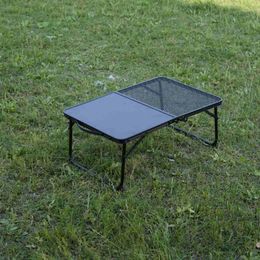 Camp Furniture Camping Table Outdoor Portable Folding Net Lightweight Waterproof High Temperature Resistant Iron Tourist Coffee Tables