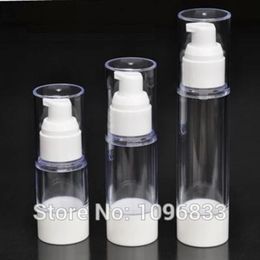 15ML 30ML 50ML White Airless Pump Bottle with Lotion Nozzle, Cosmetic Serum Gel Packaging Vacumm Bottle, 20pcs/Lot Fouhl Grrnp