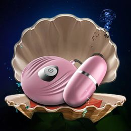 Adult Toys Shell Powerful Remote Control Wire Jump Egg Vibrator Mutil Function Clitoral GSpot Masturbation Product Sex Toy For Women 231017