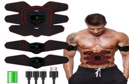 Gym Fitness Equipment Exercise Abdominal ABS Stimulator Muscle Toner Toning Belt Muscle EMS Trainer Ab Rollers Drop1797358