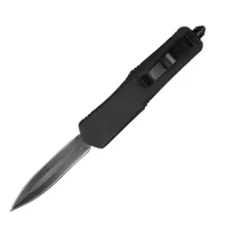 Special Offer A07 Large AUTO Tactical Knife 440C Black Oxide Blade Zn-al Alloy Handle EDC Pocket Knives with Nylon Bag