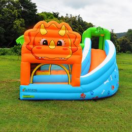 Inflatable Bounce House Jumping Castle Slide with Ball Pit Kids Cartoon Dinosaur Bouncer Slide Combo Kids Outdoor Play Indoor Jumping House Toddler Playhouse Toys