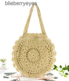 Cross Body Bohemian Straw Bags for Beach Handbags Summer Shoulder Bags Handmade Knitted Travel Big Totes Bag 2023 Newblieberryeyes