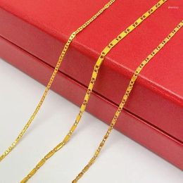 Chains XP Jewellery --( 50 Cm 2.5 Mm) Multiple Options Gold Plated 24 K Tiny Square Chain Necklaces For Men Women Nickel Free