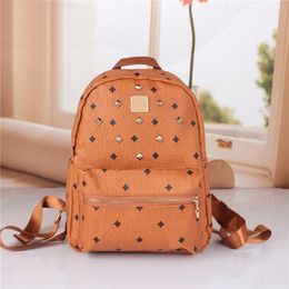 Backpack Handbags Large Capacity Travel Bag Back Pack Fashion Letter Print Bucket Bags Cowhide Leather Gold Hardware Women Pouch Zipper Open High Quality