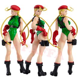 Finger Toys 17cm Street Fighter Cammy White Sexy Anime Girl Figure Pop Up Parade Chun Li/cammy Action Figure Adult Model Doll Toys Gifts