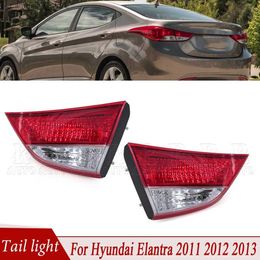 Car Tail Lights For Hyundai Elantra 2011 2012 2013 Car Rear Tail Light Inside Reverse Brake Lamp Fog Lamp Turn Signal Light Taillight No Bulb Q231017