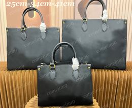 Mirror quality designer handbags embossed flower GM MM PM large totes shoulder bag 45659 women's crossbody shopping bags purse