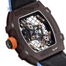 Chronograph Titanium Watch Luxury Watch RM Wristwatch Rm27-04 Nadal Tennis Racquet Limited Edition Fashionable Leisure Sports JOU5 1X3L