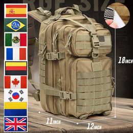 Backpack Hiking Men Backpack Military Camping Tactical Rucksacks 900D Nylon Waterproof Bags Outdoor Sports Trekking Hunting Bag 30L/50L 231017