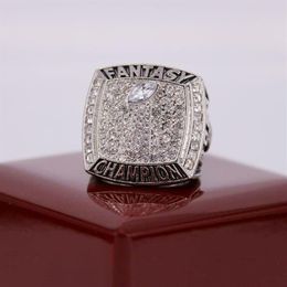 Factory Whole 2021 Fantasy Football Championship Rings USA Size 8 To 14 With Wooden Display Box Drop322n