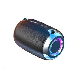 Portable Speakers Modern Bluetooth Speaker Card Wireless Subwoofer Outdoor Sound Small Steel Cannon 231017