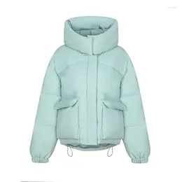 Women's Trench Coats Winter Jackets For Women 2023 Solid Bubble Coat Hooded Super Warm Cotton Padded Parka Jaqueta Puffer Feminina