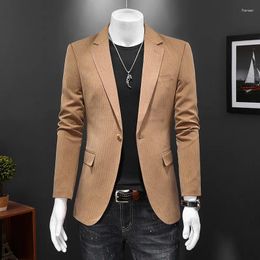 Men's Suits 2023 Autumn And Winter Suit Youth Slim Fit Business Casual Single Coat European Station