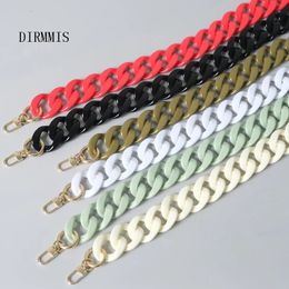 Bag Parts Accessories Fashion Woman Bag Accessory Detachable Parts Replacement Chain White Green Red Luxury Strap Women Acrylic Shoulder Chains 231017