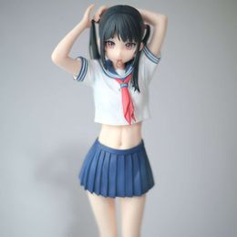 Finger Toys 28cm Kantoku Anime Figure Sailor Fuku No Mannaka Cute Girl Pvc Action Figure Toy Adults Collection Model Doll Gifts