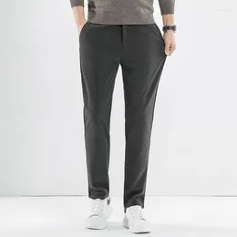 Men's Pants Fall Winter Casual Pant Korean Style Solid Color Versatile Business Straight Handsome Loose Simple Premium Quality Trouser