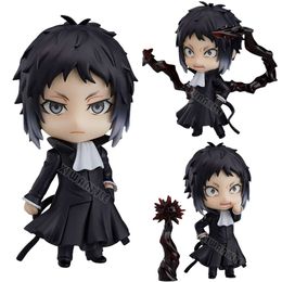 Finger Toys #1191 Bungo Stray Dogs Anime Figure Ryunosuke Akutagawa Action Figure 1414# Osamu Dazai/nakahara Chuya Figurine Model Doll Toys