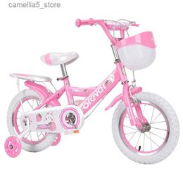 Bikes Ride-Ons Cycling City Children's Bike Baby Bike Girl Bike Princess Pink Girl Bike With Rear Seat And Flash Assist Wheel Children's Bike Q231018