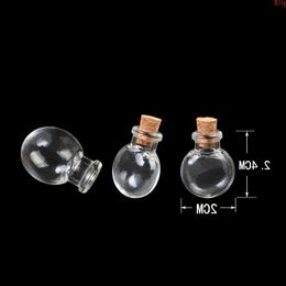 Mini Oblate Glass Bottles Pendants Small Wishing With Cork Arts Jars For Necklace 100pcs/lot good qty Kxhhi