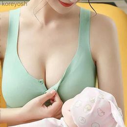 Maternity Intimates No Trace Maternity Nursing Bra for Pregnant Women Underwear Breastfeeding Bra Front Button Thin Soutien Gorge Lactancia FemmeL231017