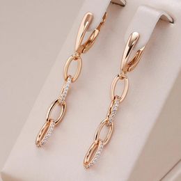 Dangle Earrings Kinel Innovative Chain Design Tassel For Women 585 Rose Gold Color Party Fine Daily Jewelry Vintage Accessories