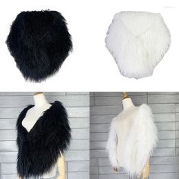 Scarves Elegant Long Furs Shawl For Women Pography Perfect 1920s Plush Shrug Halloween Cosplay And Evening Dresses