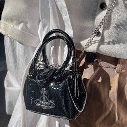 Western Empress Dowager's Bag Women New niche design chain mini crocodile pattern handbag versatile crossbody bag for women