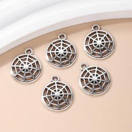 Charms 50pcs Web Alloy Cute Mini Halloween Funny Pendants For Making Handmade DIY Findings Accessories Necklace Jewellery