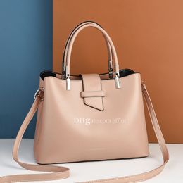 Trendy Simple Handle Tote Bag Women Zipper Hand Bags EFFINI Korean Vintage Soft Plain Leather Shoulder Crossbody Bag Purse for Woman