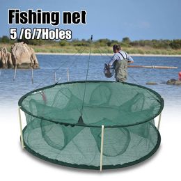 Fishing Accessories Automatic Fishing Net Trap Cage Round Shape Opening for Crabs Crayfish Lobster 231017