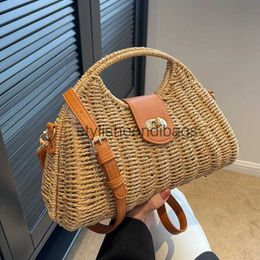 Cross Body New Fashion Straw Crossbody Bags Luxury Designer For Handbags Beach Travel Summer Ladies Shoulder Vintagestylisheendibags