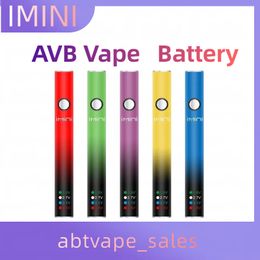 New Vape Battery Imini AVB Variable Voltage Battery 510 Carts 380mAh Batteries Preheat Vape Pen for Vapor Cartridges in Display Box Wholesale I Vape Factory Direct