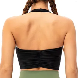 Yoga Outfit Women's Halter Sports Bra Bralette Crop Bras Top Womens Running