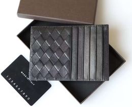 Designer Luxury Wallet Card pack Black real Leather Come with origianl box