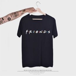 Summer Mens Tshirt Letter Friends Printing Male Loose Casual Short Sleeve Round Neck Tshirt Multi Colours Asian Size S-3XL250h