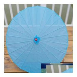 Umbrellas Classic Chinese Coloured Umbrella White Pink Parasols China Traditional Dance Colour Parasol Japanese Silk Wedding Homefavor Dhzvl