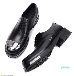 Party Dress Shoes Oxfords Cow Leather Men Formal Shoe Studded T Stage British Style Male Business Shoes Handmade