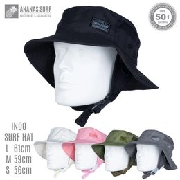 Outdoor Hats Ananas Surf Indo Surfing Backet Hat With Chin Strap Kitesurf Cap Fisherman Water Sport Sun Men Women Unisex Protect Ears 231017