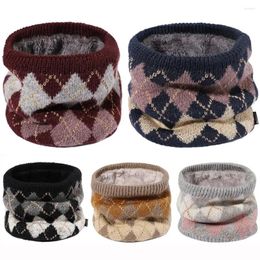 Bandanas Autumn Winter Thickened Lining Knitted Neck Gaiter Ski Tube Scarf Half Face Mask Men&Women Outdoor Cold-proof Collar Warmer