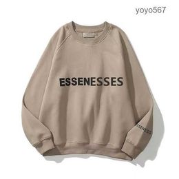 Sweatshirts Fleece Warm Essent Hoodie Essentialhoody Graphic Mens Women Hoody for Men Womens Clothes Ess Clothing Black Gray White Size 2R8Y