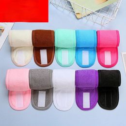 Towel Adjustable Head Band Wide Hairband Yoga Spa Bath Shower Makeup Wash Face Cosmetic Headband For Women Ladies Make Up Accessories