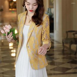 Women's Jackets Lace Small Suit Jacket Spring And Autumn 2023 Korean Version Fashion Temperament Casual Slim Fit Beautiful Top