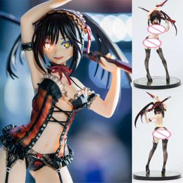 Finger Toys Alphamax Date A Live Tokisaki Kurumi 1/7 Lingerie Ver Pvc Action Figure Toy Adults Collection Hentai Model Doll Gifts