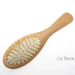 Cheap Price Natural Wooden Brush Healthy Care Massage Wood Hair Combs Antistatic Detangling Airbag Hairbrush Hair Styling Tool TH1195
